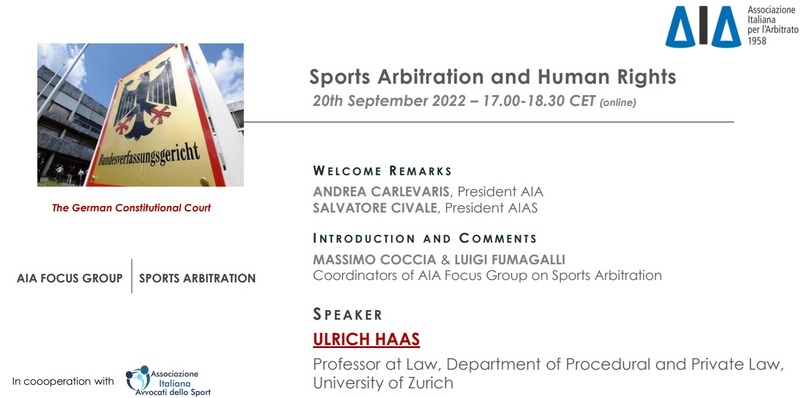 Sports Arbitration and Human Rights