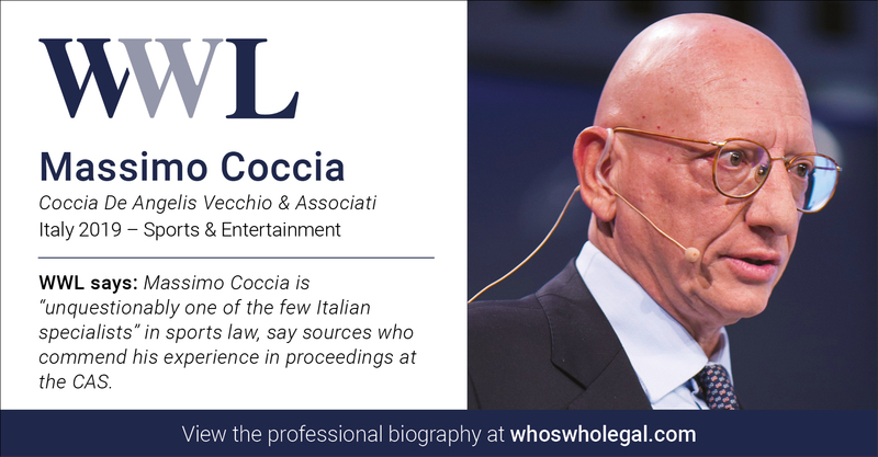 El profesor Massimo Coccia en el Who's Who Legal