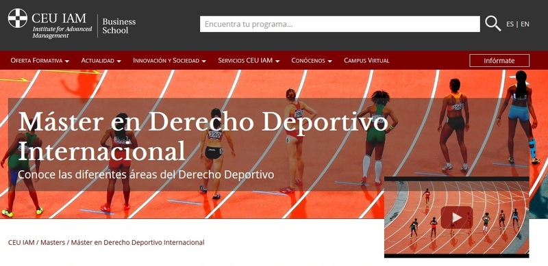 Master in International Sports Law CEU IAM - Madrid