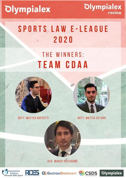 El equipo de CDAVA gana la e-League 2020 Sports Law