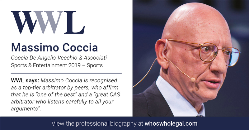 El profesor Massimo Coccia en el Who's Who Legal