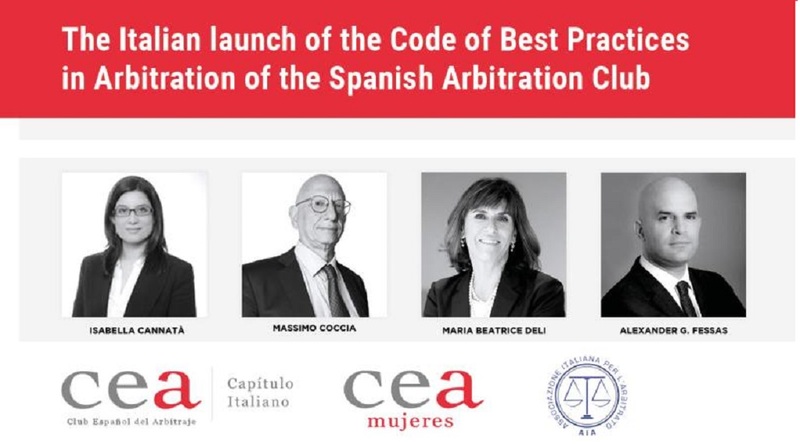Presentación de la traducción al italiano del Código de Buenas Prácticas de Arbitraje del Club Español del Arbitraje