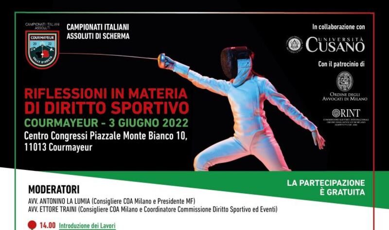 Convegno Riflessioni in materia di diritto sportivo