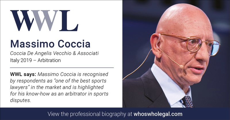 Il professor Massimo Coccia su Who's Who Legal