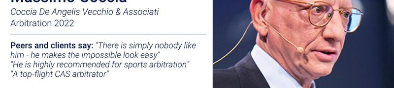 Who's Who Legal - Arbitraje: presencia confirmada del prof. Coccia