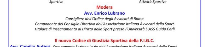 L' Avvocato Vigna nel panel del convegno "Le nuove normative Federazione Italiana Giuoco Calcio"